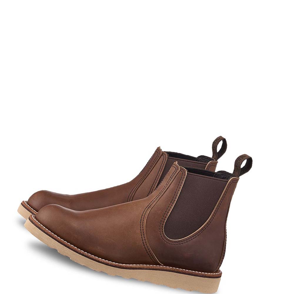 Red Wing Classic Heritage 6-inch in Harness Leather Men's Chelsea Boots Coffee | ZA 240UZG